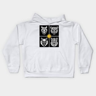 Ancient animal spirits Kids Hoodie